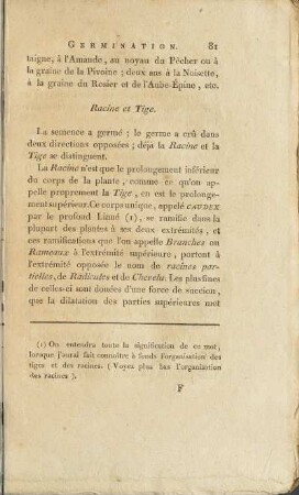 Racine et Tige.