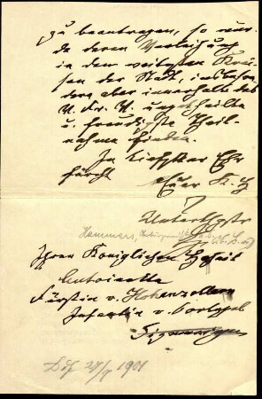 5-10-8-1.0000: Hammers, Ludwig, Oberbürgermeister von Düsseldorf; diverse Schreiben ff.: Dankschreiben für einen verliehenen Orden
