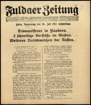 Ausgabe vom Donnerstag, den 26. Juli 1917.