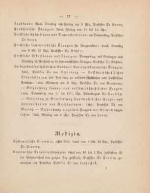 17-21, Medizin