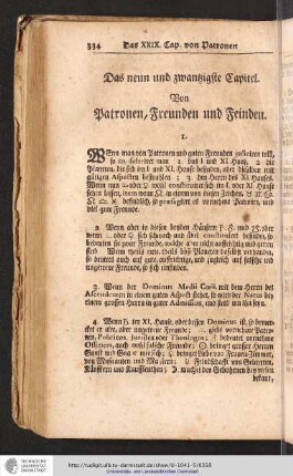 Von Patronen, Freunden und Feinden