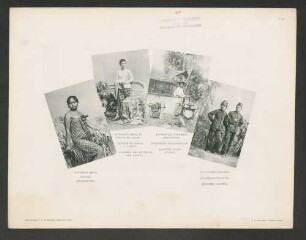 Javanin. Javanin in Sarong u. Kabaya Javanische Strassenküche. Javanische Soldaten.