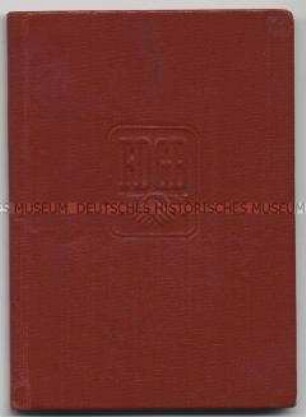 Mitgliedsbuch des Freien Deutschen Gewerkschaftsbundes (FDGB) - Personenkonvolut