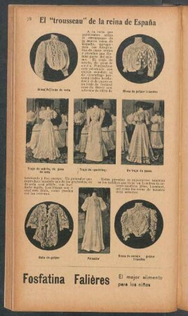 El "trousseau" de la reina de España