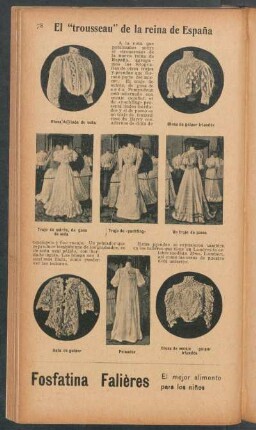 El "trousseau" de la reina de España