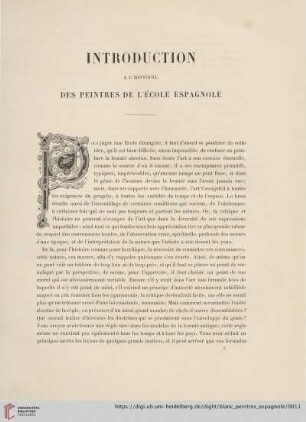 Introduction à l'histoire des peintres de l'école espagnole