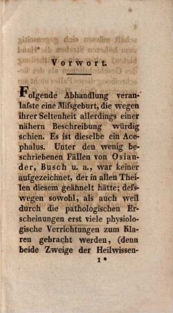 Beschreibung einer kopflosen Missgeburt