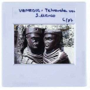Venedig, Tetrarchengruppe : Detailansicht Gesichter