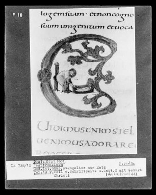 Evangeliar aus Metz — Initiale C, Folio 19verso