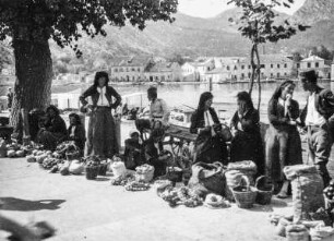 Markt am Hafen in Šibenik (Jugoslawienreise Leonhardt 1927)