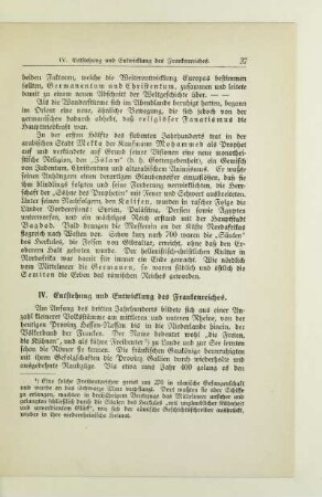 IV. Entstehung und Entwicklung des Frankenreiches