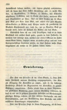 Erwiederung.