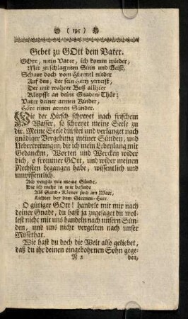 195-205, Gebet zu Gott dem Vater; ...