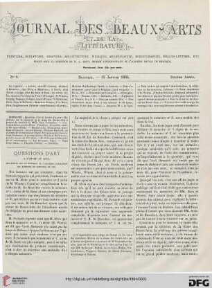 Nr. 1 (15 Janvier 1864)
