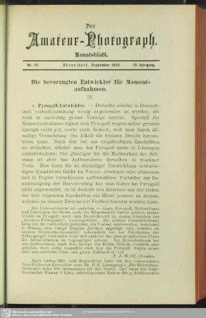 Die bevorzugten Entwickler für Momentaufnahmen