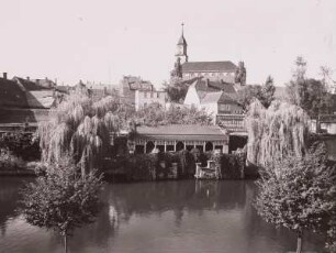 Bischofswerda : Bischofswerda. Mühlteich. Blick nach Nordwesten zur Christuskirche