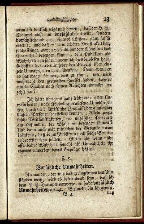 §. 5. Vorsätzliche Unwahrheiten.