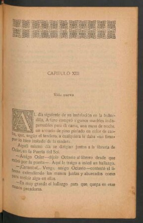 Capítulo XIII - Vida nueva