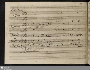 Cavatina: Vola il tempo e'l bel ciglio