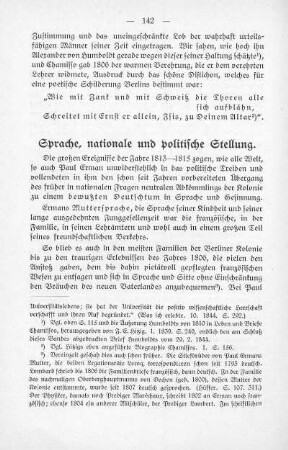 Sprache, nationale und politische Stellung
