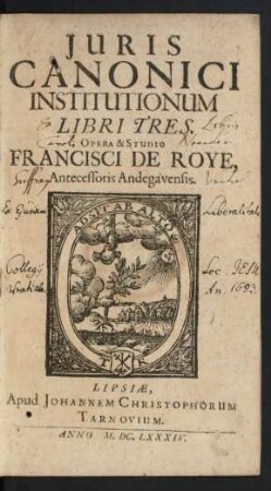 Iuris Canonici Institutionum Libri Tres