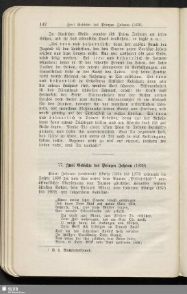 77. Zwei Gedichte des Prinzen Johann (1839)