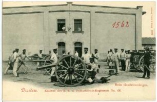 Dresden. Kaserne des Königlich Sächsischen 4. Feldartillerie-Regiments No. 48