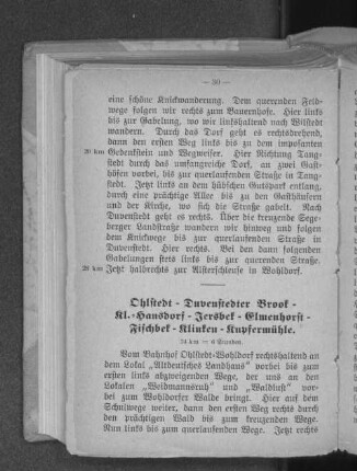 Ohlstedt - Duvenstedter Brook - Kl.-Hansdorf - Jersbek - Elmenhorst - Fischbek - Klinken - Kupfermühle.