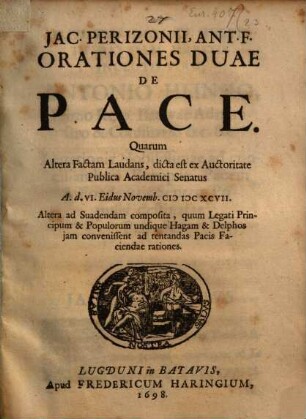 Orationes duae de Pace