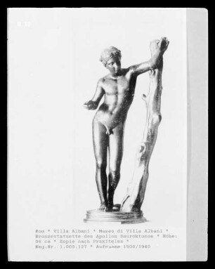 Bronzestatuette des Apollon Sauroktonos