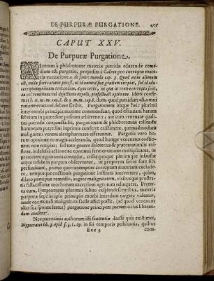 Caput XXV. De Purpuræ Purgatione.
