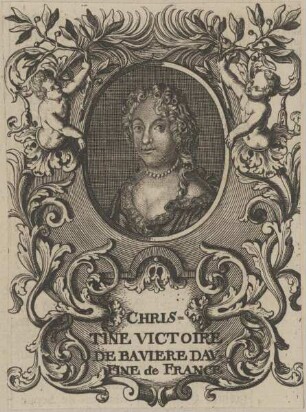 Bildnis von Christine Victoire de Baviere Davfine de France