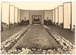 Ausstellungsgarten Jubiläums-Gartenbau-Ausstellung 1926, Dresden: Austellungspalast: Innenansicht
