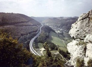 Trassierung im Bereich Todsburgbrücke - Parkplatz Schöntalblick