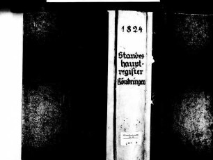 Köndringen, Teningen EM; Evangelische Gemeinde: Standesbuch 1824-1846