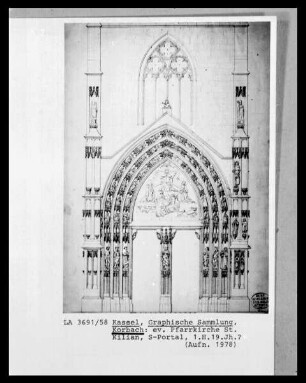 Süd-Portal der Evangelische Pfarrkirche Sankt Kilian