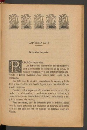 Capítulo XVIII - Ocho días después.