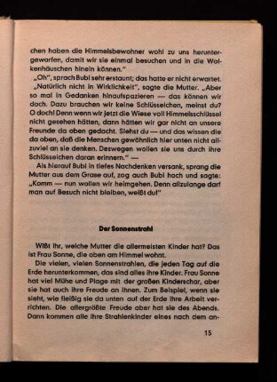 Der Sonnenstrahl