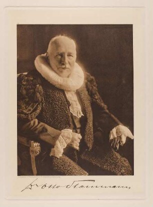 "Senator Dr. J. O. Stammann" aus der Mappe "Hamburgische Männer und Frauen am Anfang des XX. Jahrhunderts"