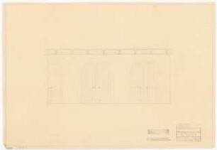 Stadttheater, Bremerhaven: Wandabwicklung im Windfang 1:20