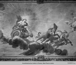 Apoll im Sonnenwagen mit mythologischen Figuren