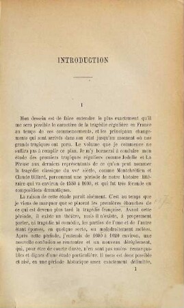 La tragédie française au XVIe siècle (1550 - 1600)