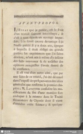 Avant-Propos