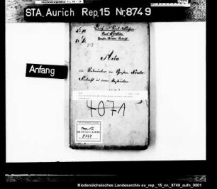 Die Sielwärter bei der Großen Norder Sielacht und deren Instruktion
