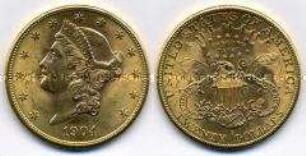 20 Dollar, Goldmünze
