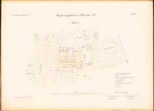 Regierungsgebäude, Münster: Lageplan 1:500