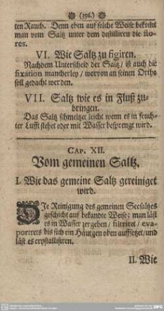 Cap. XII. Vom gemeinen Saltz.