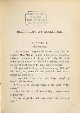 Beechcroft at Rockstone : in 2 volumes, 2