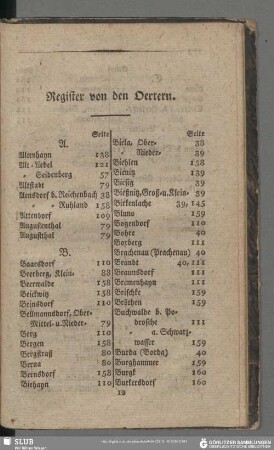 Register von den Oertern