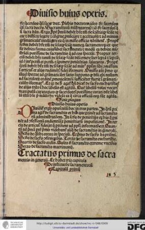 De institutione sacramentorum, capitulum primum.